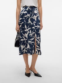 Vero Moda VMBOFI Mid waist Long Skirt -Navy Blazer - 10327123