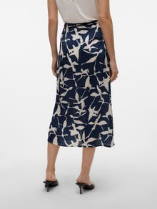 Vero Moda VMBOFI Mid waist Long Skirt -Navy Blazer - 10327123