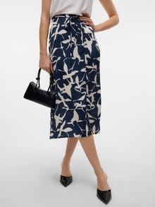 Vero Moda VMBOFI Mid waist Long Skirt -Navy Blazer - 10327123