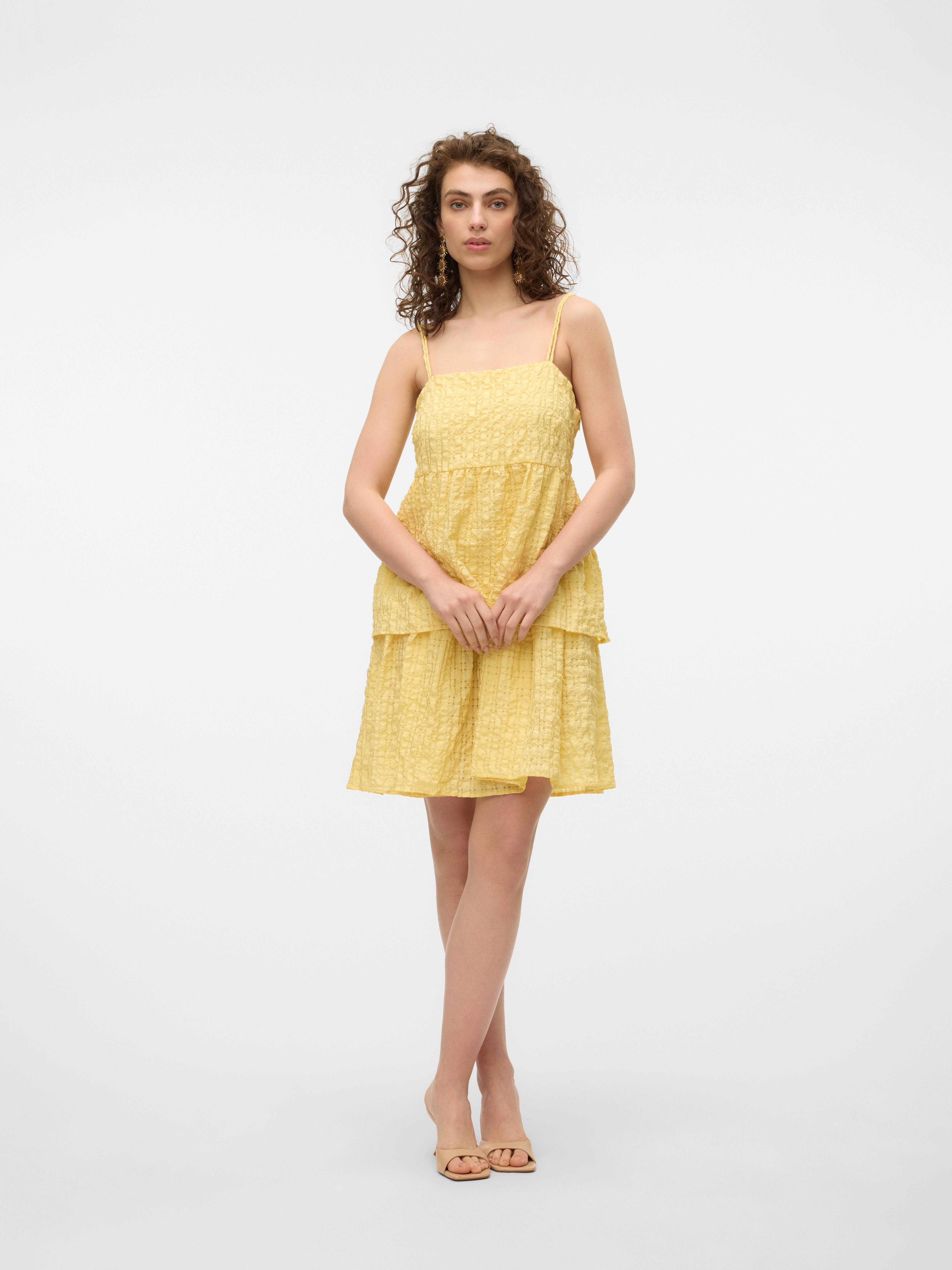 VMLOVE Short dress Light Yellow Vero Moda