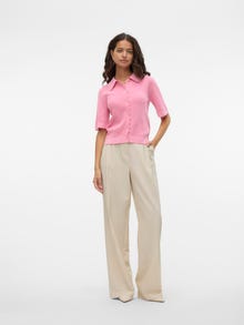Vero Moda VMTROIAN Mellemhøj talje Bukser -Oatmeal - 10327342