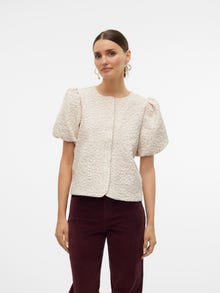 Vero Moda VMMERLE Top -Pumice Stone - 10327364