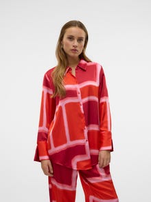 Vero Moda VMREBA Shirt -Fiery Red - 10327385