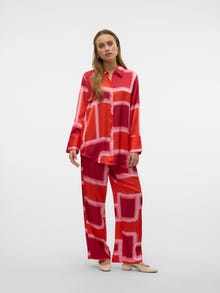 Vero Moda VMREBA Shirt -Fiery Red - 10327385