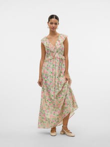 Vero Moda VMOSANA Long dress -Apricot - 10327393