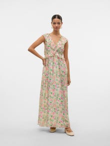 Vero Moda VMOSANA Long dress -Apricot - 10327393