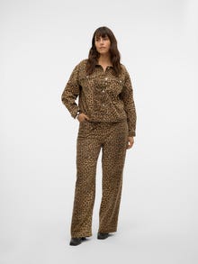 Vero Moda VMCTESSA Korkea vyötärö Wide leg fit Farkut -Silver Mink - 10327582