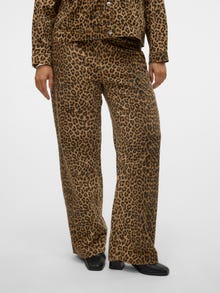 Vero Moda VMCTESSA Korkea vyötärö Wide leg fit Farkut -Silver Mink - 10327582