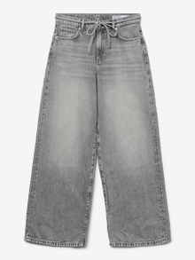 Vero Moda VMWIEN Talle medio Corte wide leg Vaqueros -Light Grey Denim - 10327601