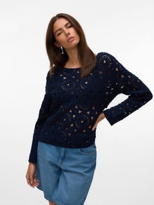 Vero Moda VMDAFFODIL Pullover -Navy Blazer - 10327605