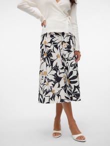 Vero Moda VMRITA High waist Midi-rok -Bright White - 10327607
