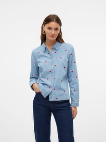 Vero Moda VMLOVIE Jeanshemd -Light Blue Denim - 10327648