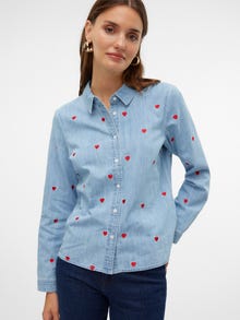 Vero Moda VMLOVIE Denimskjorte -Light Blue Denim - 10327648