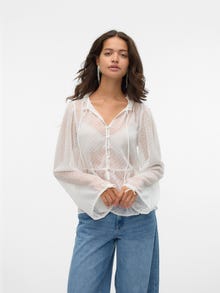 Vero Moda VMKIA Hemd -Snow White - 10327652