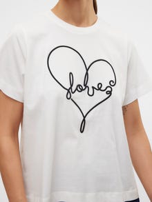 Vero Moda VMMETTE T-Shirt -Snow White - 10327679