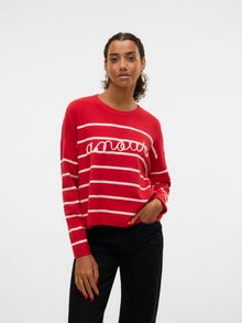 Vero Moda VMARIA Neulepuserot -Salsa - 10327681