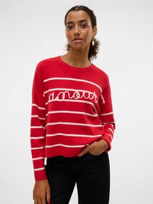 Vero Moda VMARIA Pullover -Salsa - 10327681