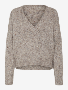 Vero Moda VMEMBER Pullover -Medium Grey Melange - 10327693