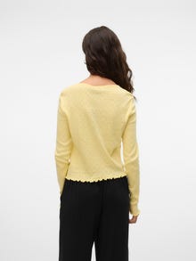 Vero Moda VMISA Cardigan -Mellow Yellow - 10327694