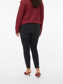 Vero Moda VMCFLASH Mid Rise Skinny Fit Jeans -Black Denim - 10327702