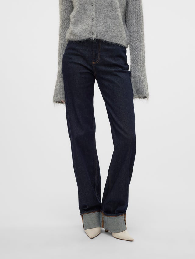 Bestseller A/S Dames VMTESSA HR Straight RA118 GA NOOS jeans, zwart, 29/32, Schwarz, 29W / 32L Bestseller A/S Dames VMTESSA HR Straight RA118 GA NOOS jeans, zwart, 29/32, Schwarz, 29W / 32L