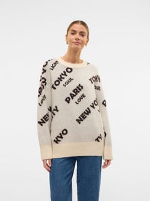 Vero Moda VMCITY Sweter -Birch - 10327724