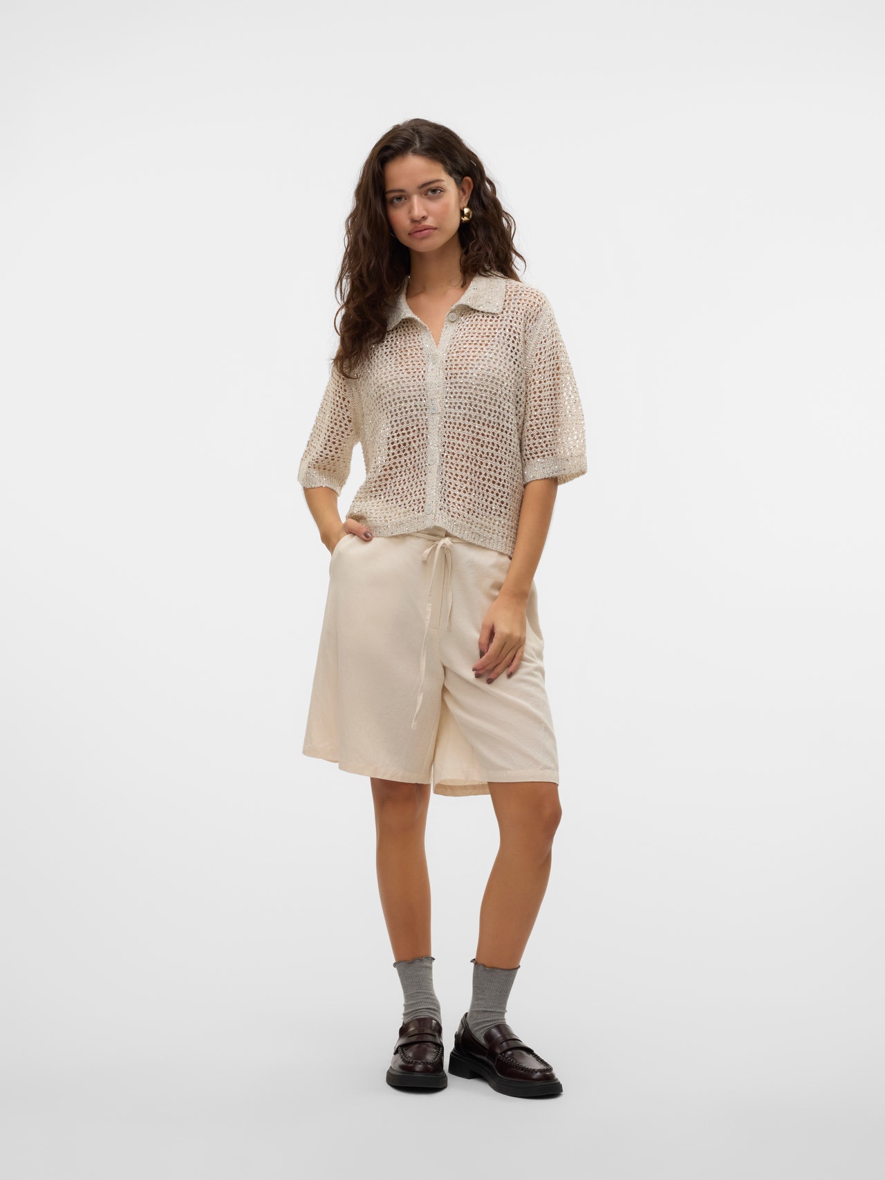Vestito Donna VERO MODA Vmleilani - Scollo A V Con Spalline, Nero, Elegante E Moderno