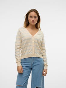 Vero Moda VMHAPPYSHINE Strickjacke -Birch - 10327790