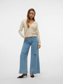 Vero Moda VMHAPPYSHINE Strickjacke -Birch - 10327790