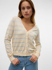 Vero Moda VMHAPPYSHINE Strickjacke -Birch - 10327790