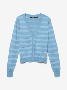 Vero Moda VMHAPPYSHINE Strickjacke -Airy Blue - 10327790