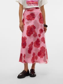Vero Moda VMTHILDA Hög midja Lång kjol -Bonbon - 10327966