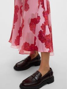 Vero Moda VMTHILDA Hög midja Lång kjol -Bonbon - 10327966