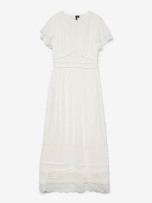 Vero Moda VMTIFFANI Lang kjole -Snow White - 10327971