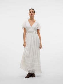 Vero Moda VMTIFFANI Lang kjole -Snow White - 10327971