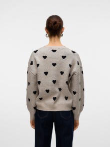 Vero Moda AWHEART Pullover -Plaza Taupe - 10327979