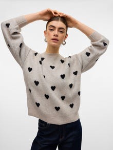Vero Moda AWHEART Pullover -Plaza Taupe - 10327979