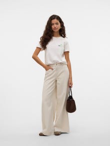 Vero Moda VMSARA T-shirts -Cloud Dancer - 10328157