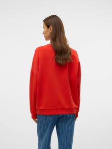 Vero Moda VMPERNILLE Sweatshirt -Fiery Red - 10328163