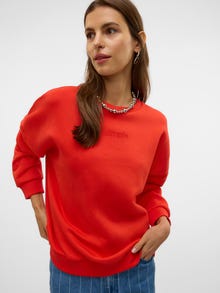 Vero Moda VMPERNILLE Sweatshirt -Fiery Red - 10328163