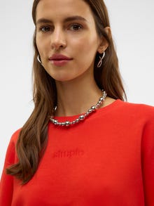 Vero Moda VMPERNILLE Sweatshirt -Fiery Red - 10328163