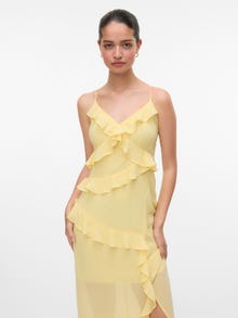 Vero Moda VMAMINA Długa sukienka -Pale Banana - 10328186