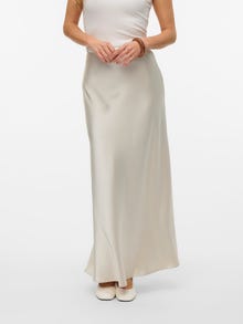 Vero Moda VMLOLA Korkea vyötärö Pitkä hame -Pumice Stone - 10328189