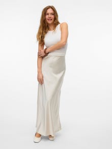 Vero Moda VMLOLA Korkea vyötärö Pitkä hame -Pumice Stone - 10328189