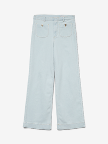 Vero Moda VMKAYLA Hög midja Vida ben Jeans -Light Blue Denim - 10328192