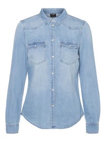 Vero Moda SNMARIA Hemd -Light Blue Denim - 10328415