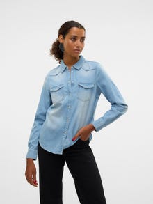 Vero Moda SNMARIA Hemd -Light Blue Denim - 10328415