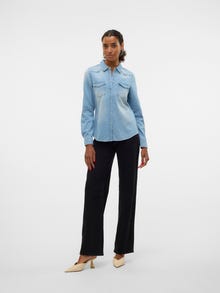 Vero Moda SNMARIA Hemd -Light Blue Denim - 10328415