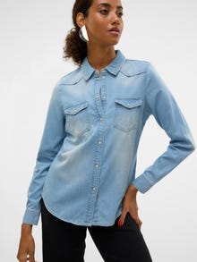 Vero Moda SNMARIA Hemd -Light Blue Denim - 10328415