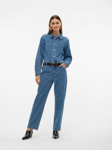 Vero Moda VMLONNIE Regular fit Denimjumpsuit -Medium Blue Denim - 10328424